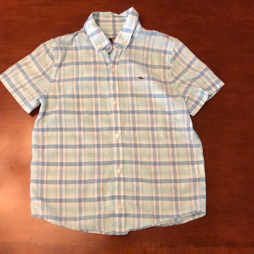 Boys Vineyard Vines SS Button Down. Size 7